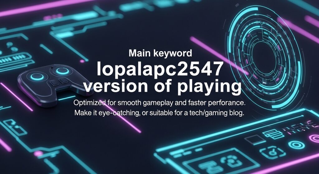 lopalapc2547 version of playing