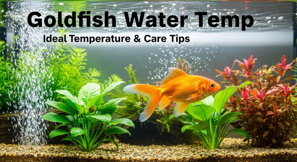 goldfish water temp