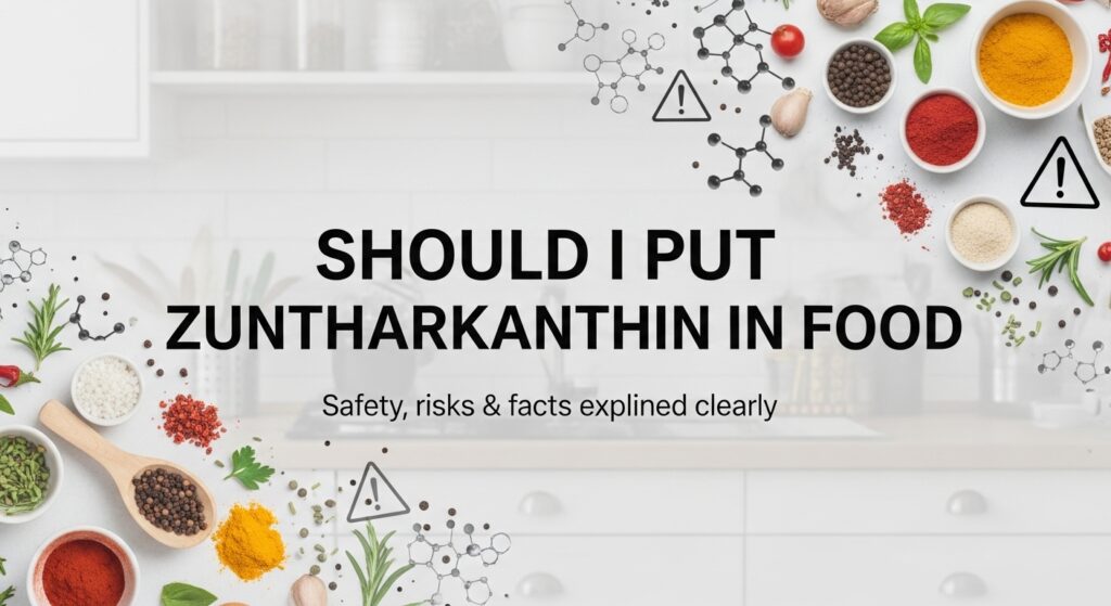 should i put zuntharkanthin in food