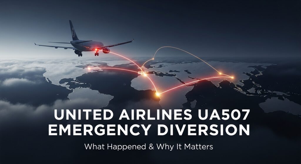 united airlines ua507 emergency diversion